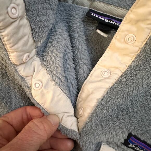 Patagonia Sweater Womens Small Gray Re-Tool Snap T Fleece Pullover Gorpcore Hike - Picture 7 of 11